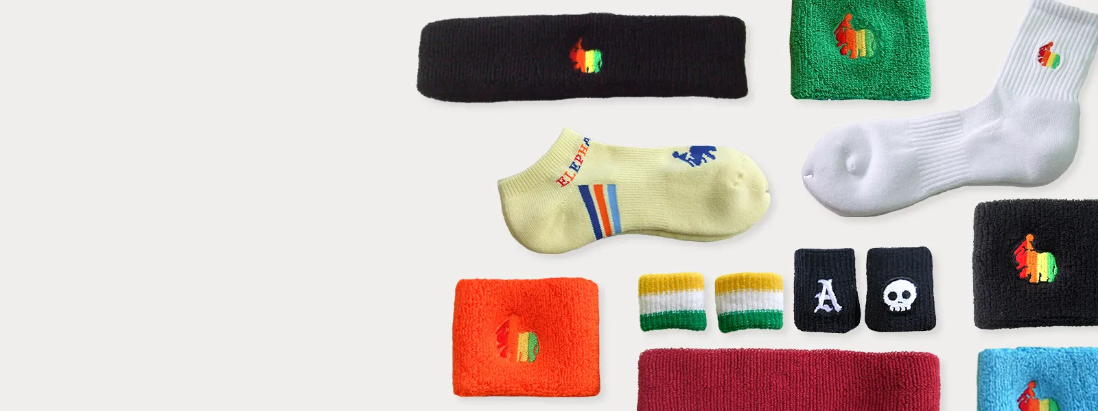 完全受注生産 リストバンド・靴下など ご希望のデザインでお作りします